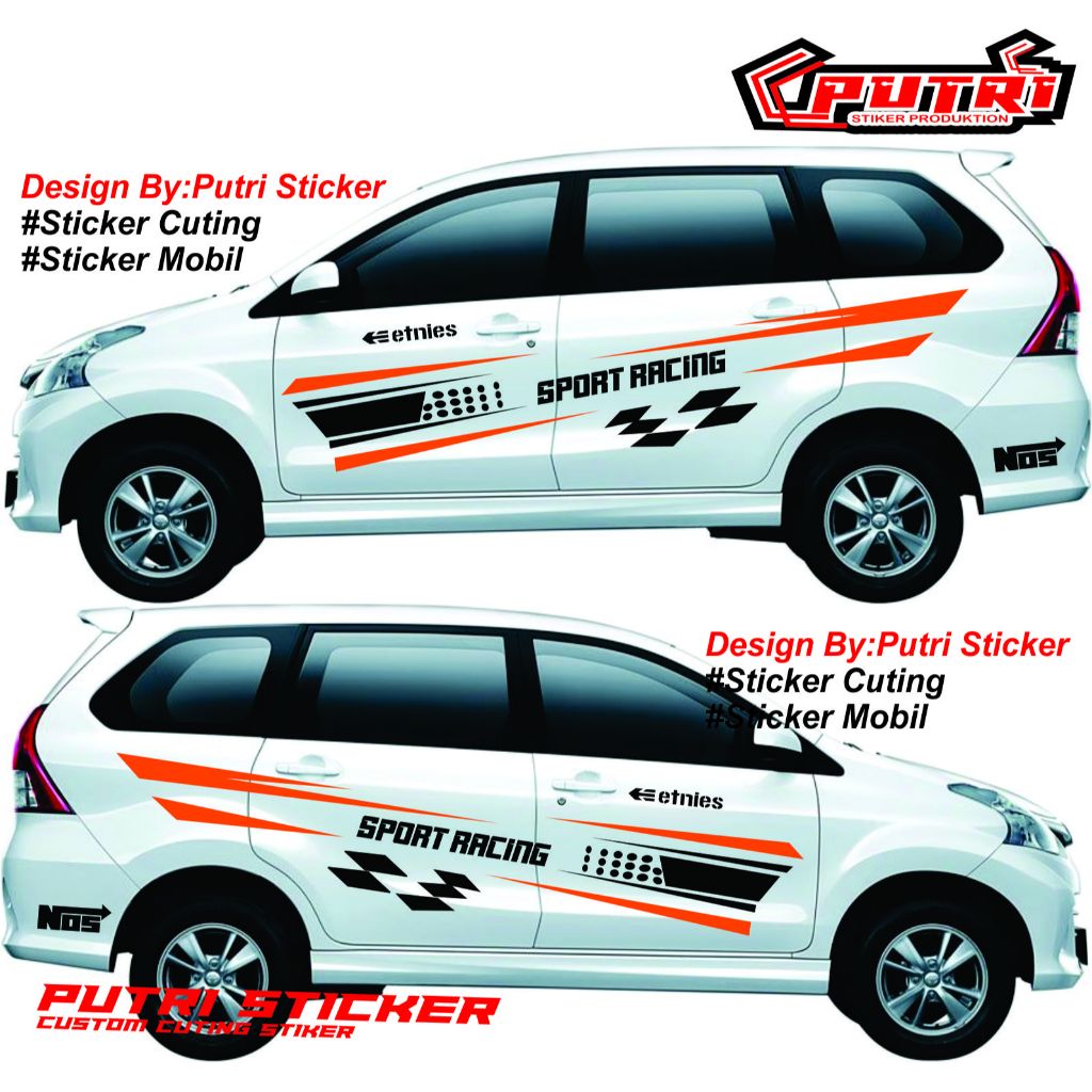 Stiker mobil avanza sticker mobil avanza cuting stiker body mobil avanza