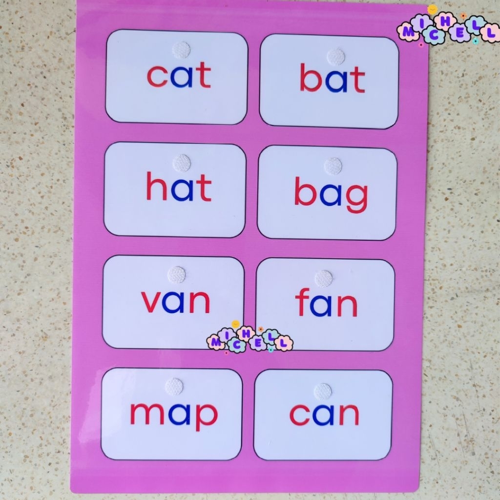 Worksheet Pink Series - Lembar Belajar Membaca Bahasa Inggris Anak