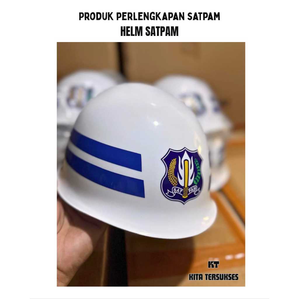 Helm security lis/lambang satpam