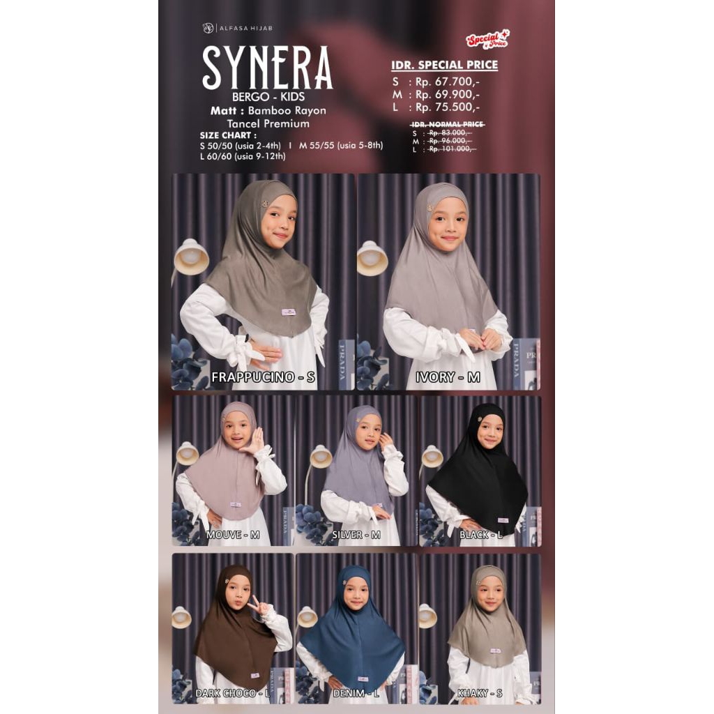 SYNERA BERGO KIDS✅ ALFASA HIJAB