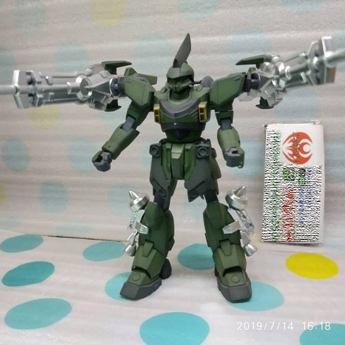 HG 1/144 Custom Green Repaint Doff - Sudah di Repaint Warna Doff - Tidak Termasuk Kotak ( Gundam Ser