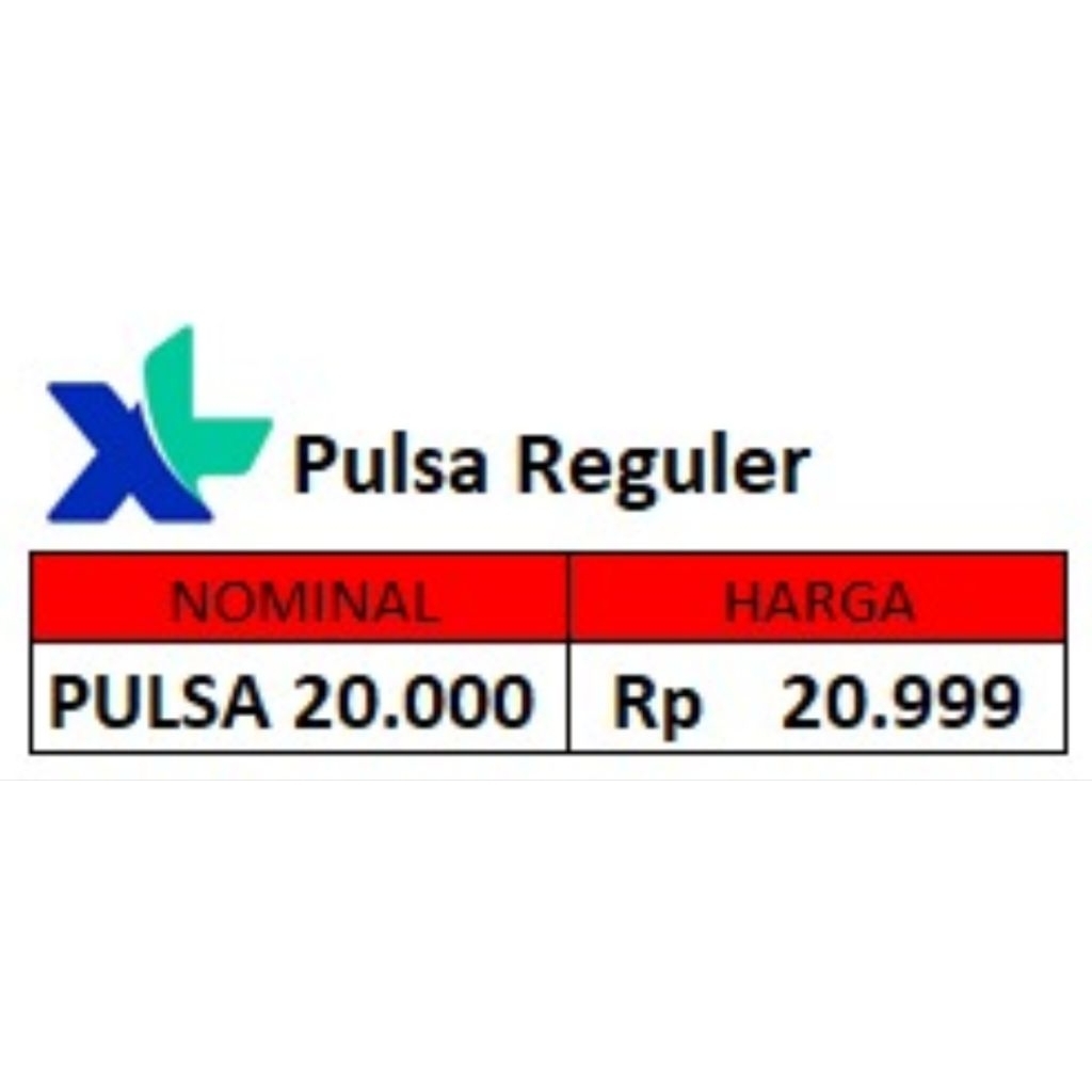 Pulsa 20k XL