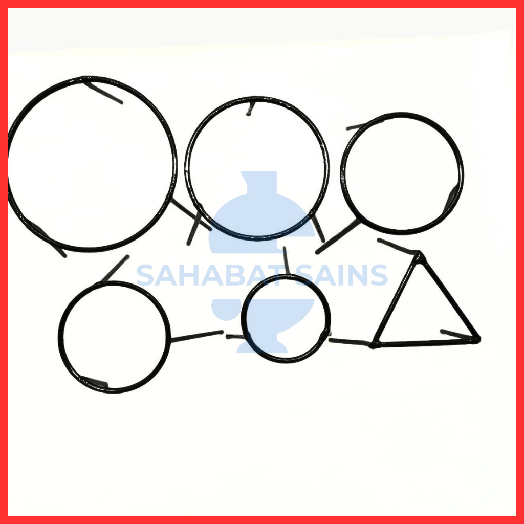 Penyangga Corong & Labu Laboratorium / Kaki Tiga Laboratorium / Tripod Bunsen Spiritus / Penyangga K