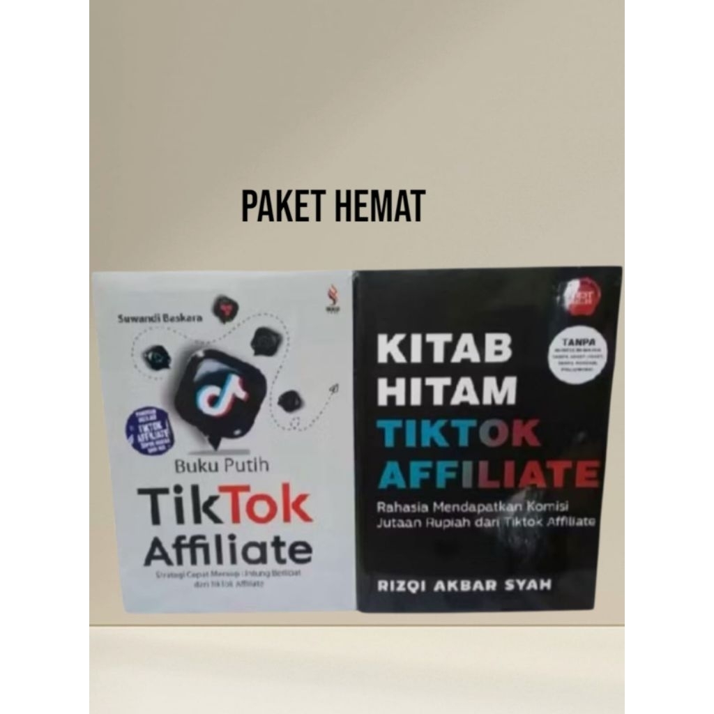 TERLARIS|BUKU KITAB HITAM TIKTOK AFFILIATE DAN KITAB PUTIH TIKTOK AFFILIATE