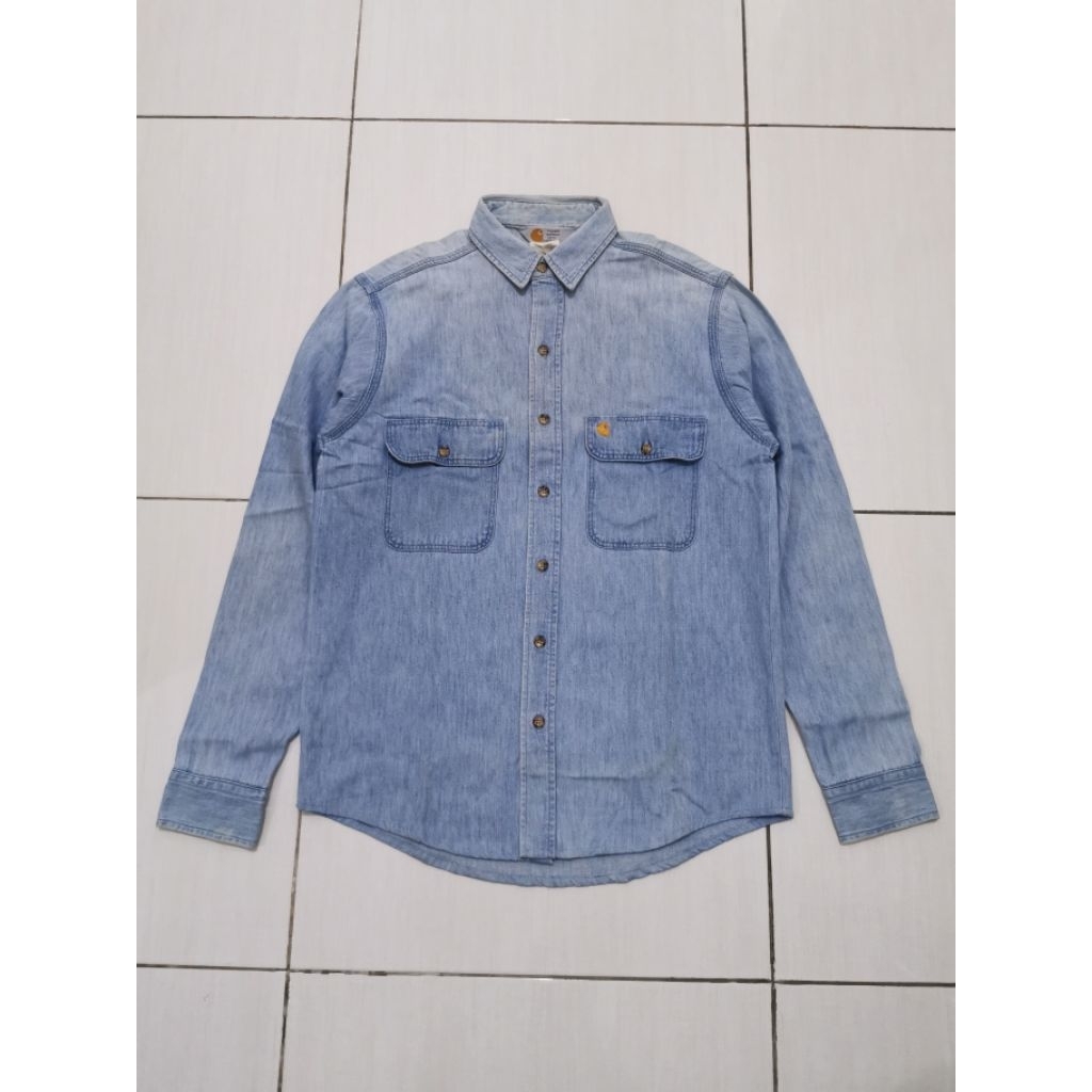 kemeja denim carhartt