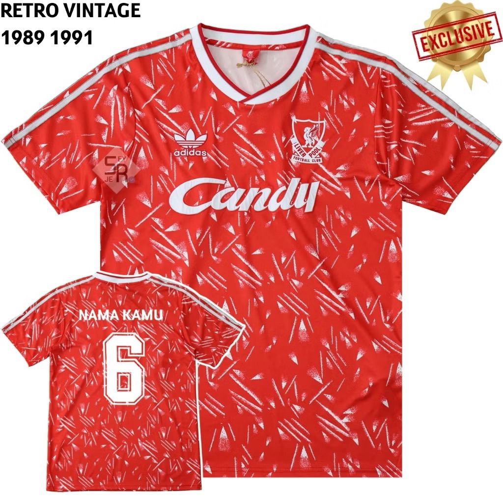 JERSEY HOME LLIIVVEERPPOOL 1989 1990 RETRO