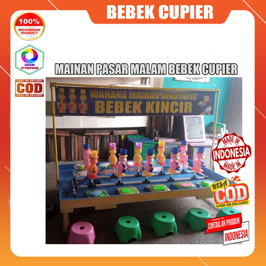Paket usaha mainan pasar malam bebek cupir