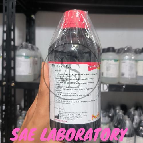 LUGOL'S SOLUTION (diluted iodine-potassium iodide solution) for the Gram staining method MERCK 1.092
