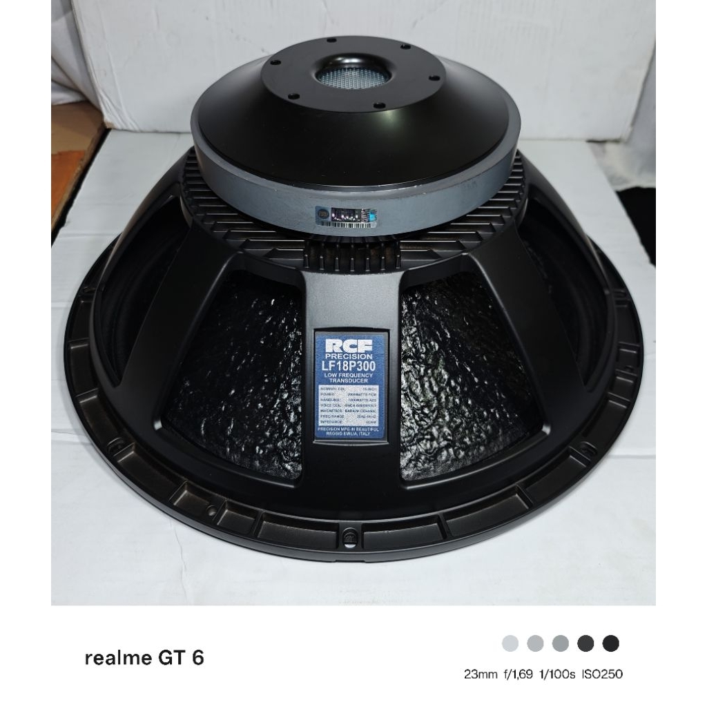 Komponen Speaker / 18 Inch / RCF LF18P300 Grade A / VC 4 IN / LF18 P300 LF 18 P300 18P300 Coating Da