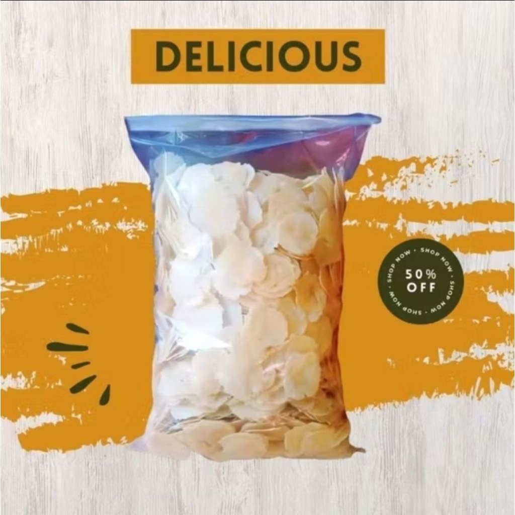 Emping mlinjo mentah 1kg premium