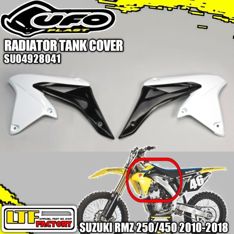 SUZUKI RM - RMZ 250 450 Z 2010 2011 2012 2013 014 2015 2016 2017 2018 - UFO RADIATOR SCOOP TANK COVE