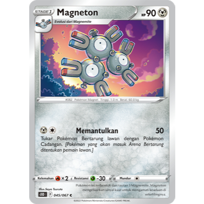 Magneton C s10d 045/067 - Pengamat Waktu - POKEMON TCG INDONESIA