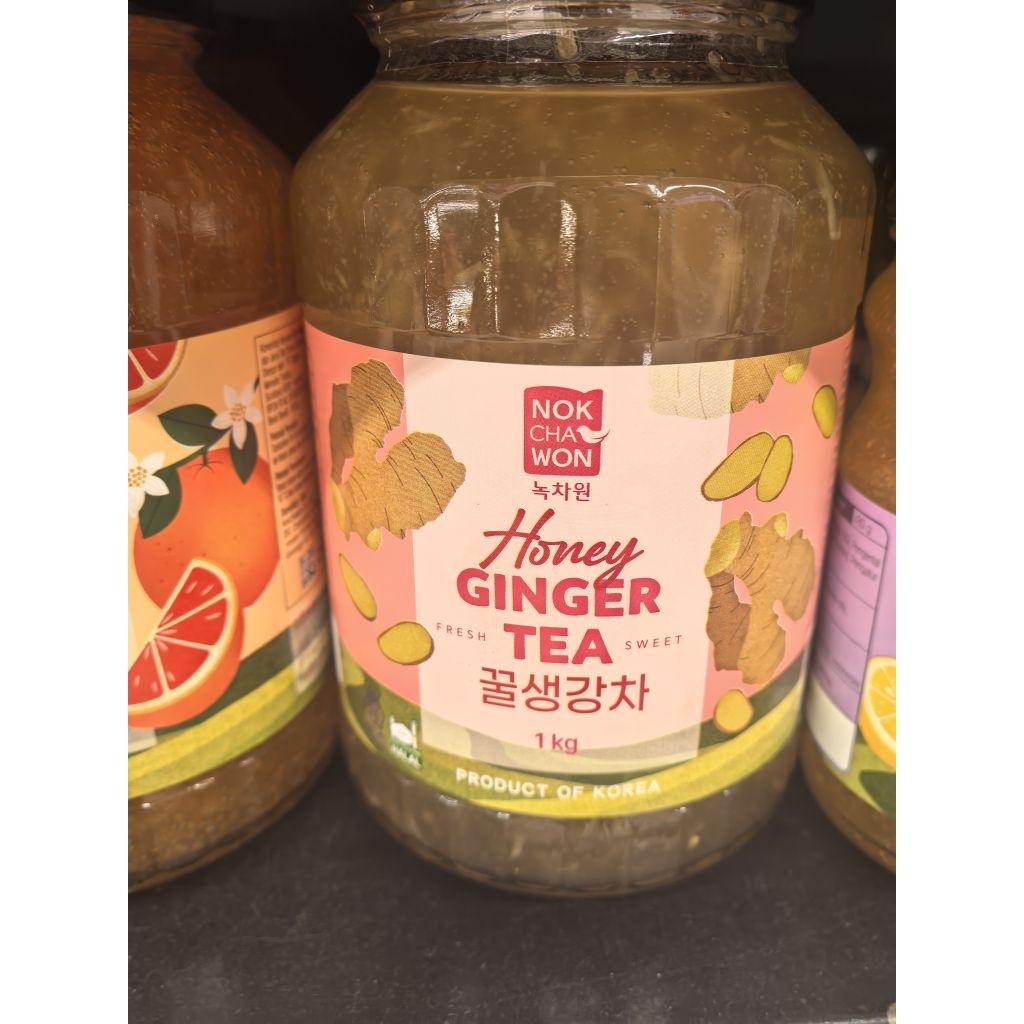 NOKCHAWON HONEY GINGER TEA 1KG. HONEY JAHE TEA. HONEY GINGER TEA. MADU JAHE TEA. MADU KOREA