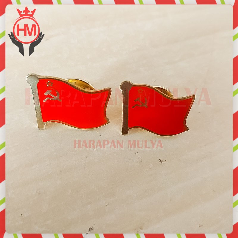 Pin Bros Bendera Negara Uni Soviet Flag Pin - Harapan Mulya