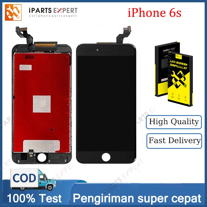 IPARTSEXPERT Original LCD For iPhone 6s 4.7 inci Retina LCD Layar Sentuh Pengganti Kaca Digitizer Ra