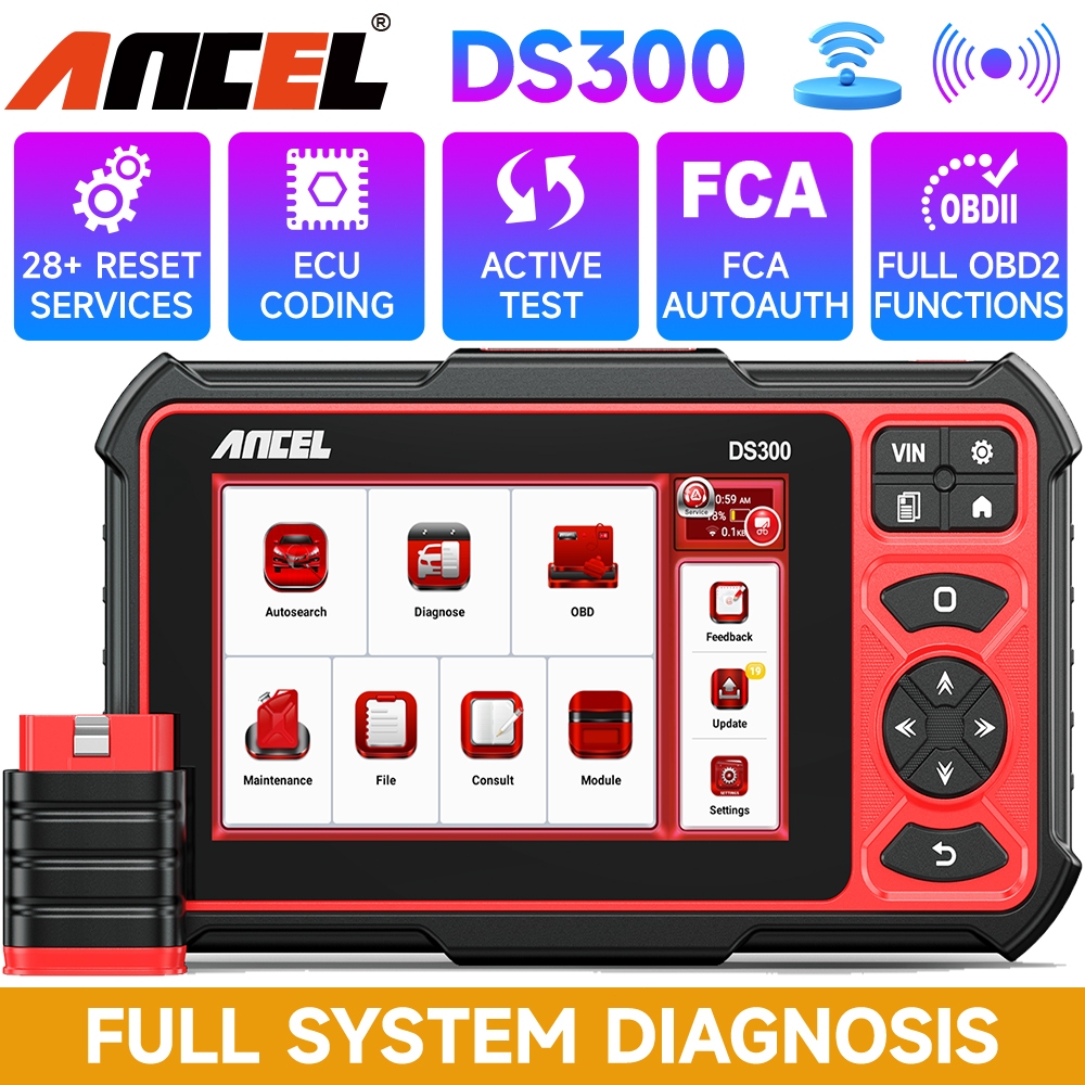 kapal dari Indonesia ANCEL DS300 obd2 scanner mobil lat Diagnostik Mobil Pemindai obd2 Semua Sistem 