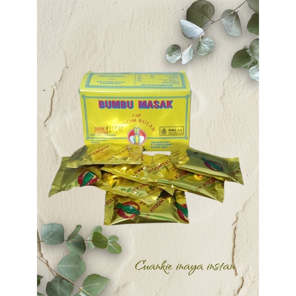 Bumbu Atom Bulan 1dus isi 20pcs freekardusdanbubblewarf