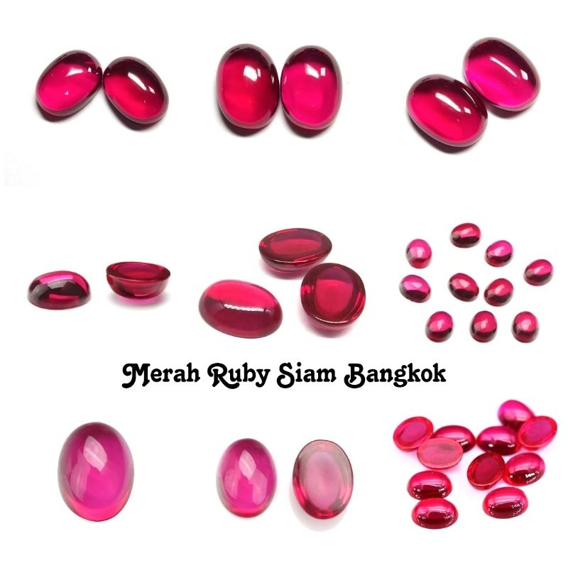 BATU PERMATA MERAH DELIMA SIAM BANGKOK