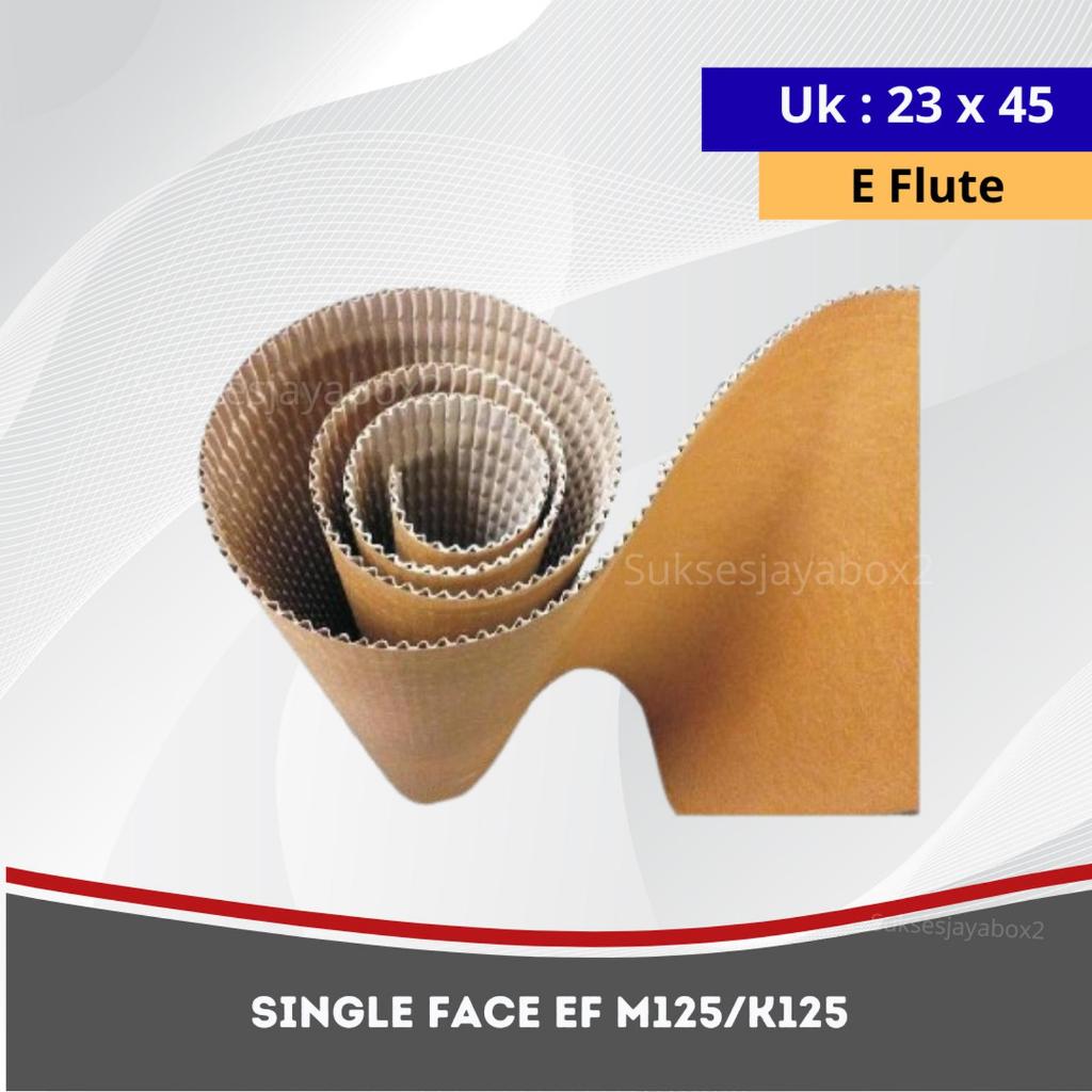 Kardus/Dus/Lembaran Single Face Karton Lembaran E Flute Polos - 23x45 cm