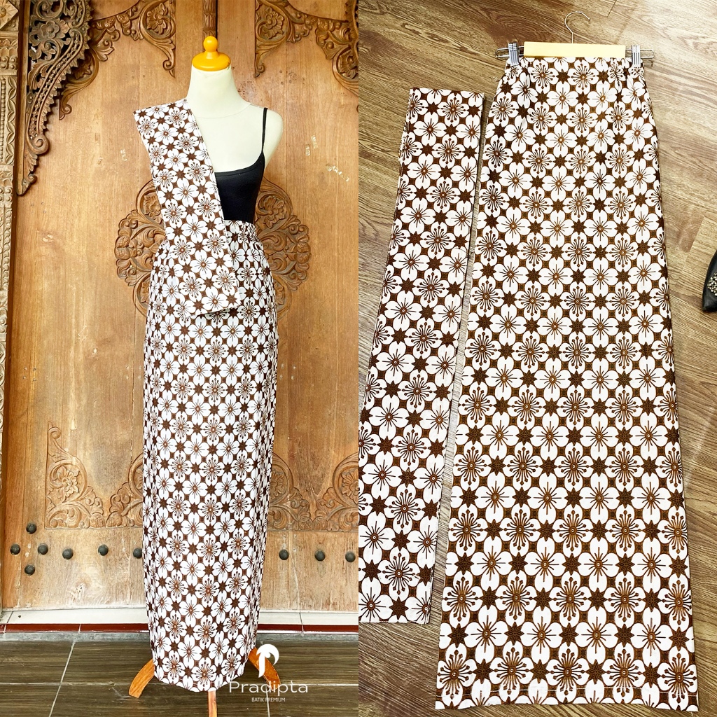 PRADITA BATIK - Rok Span Batik Wanita Modern Motif KAMALA  Rok Span Batik Free Selendang  Nuansa War