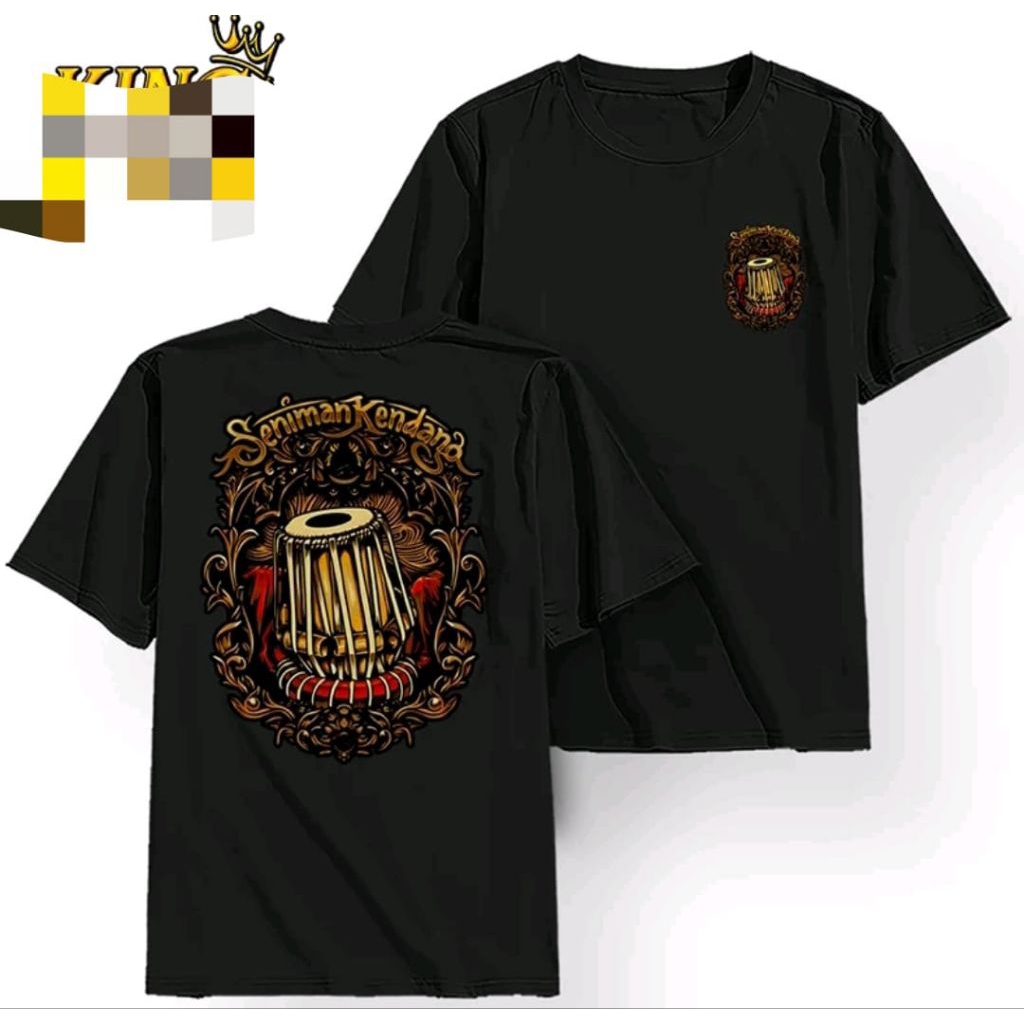 kaos t-shirt seniman kendang distro peria wanita viral