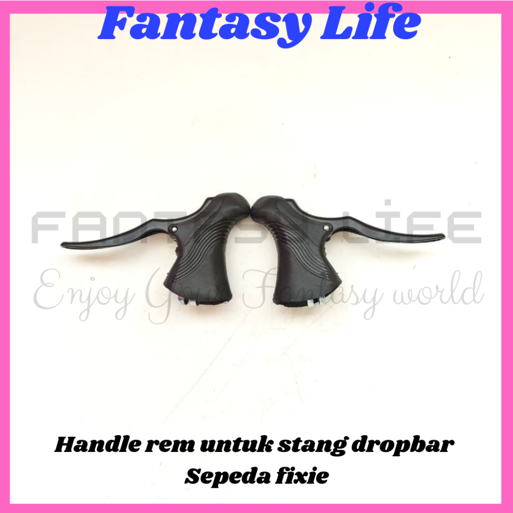 Fantasy Brake lever fixie handle Rem untuk dropbar stang model melengkung Sepeda fixie HARGA SEPASAN