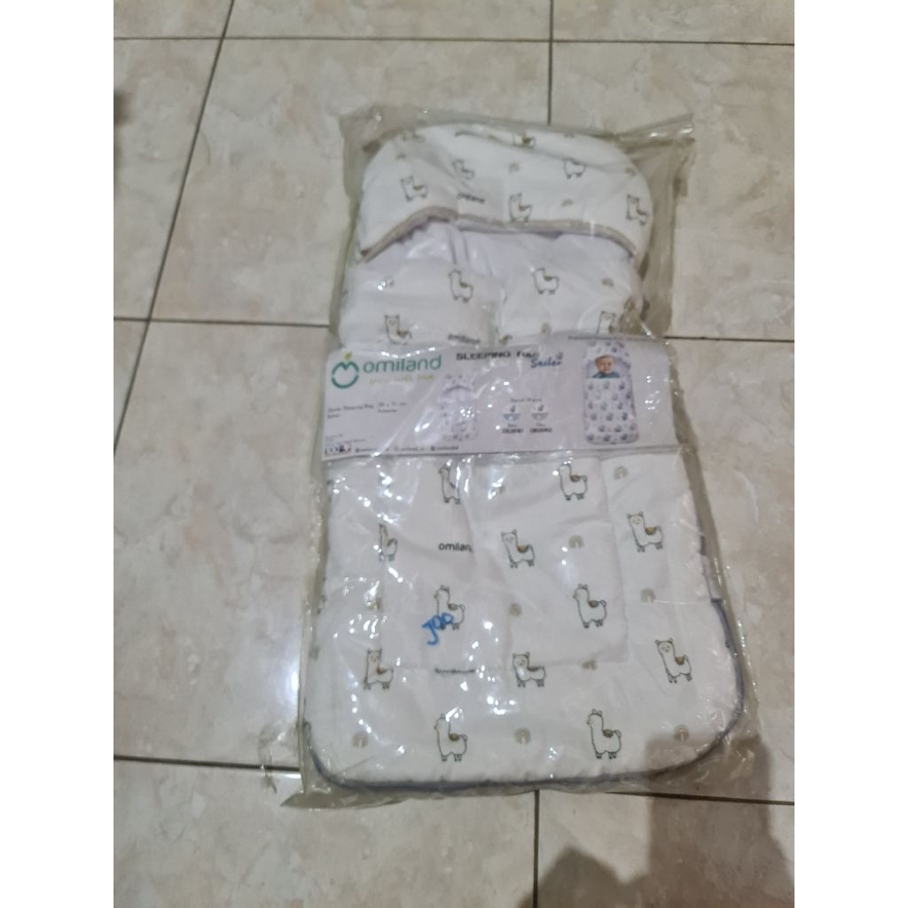 Sleeping bag Omiland motif alpaca