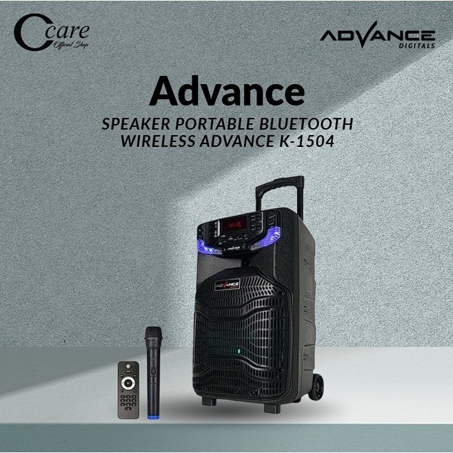 Advance K1504 Speaker Meeting Bluetooth Salon Aktif 15 inch Gratis 1 Mic Karoke
