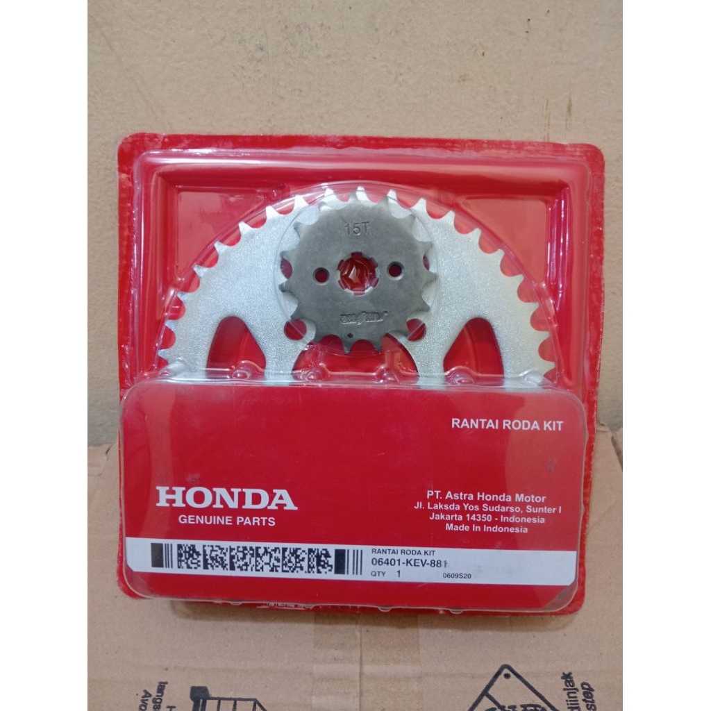 Gear Set untuk  motor untuk Supra X Lama, Supra Lama, dan Supra Fit Lama. kev