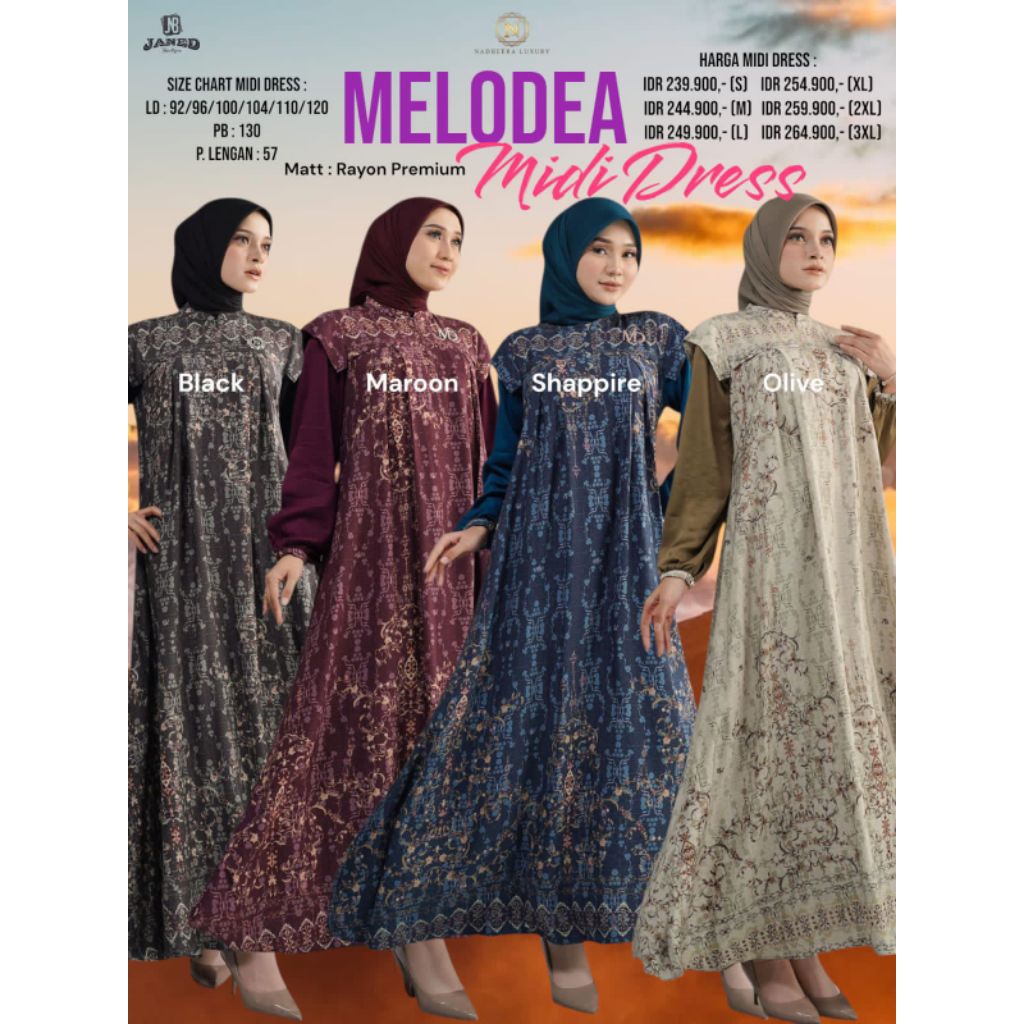 melodea midi .melodea dress.melodea nadhera