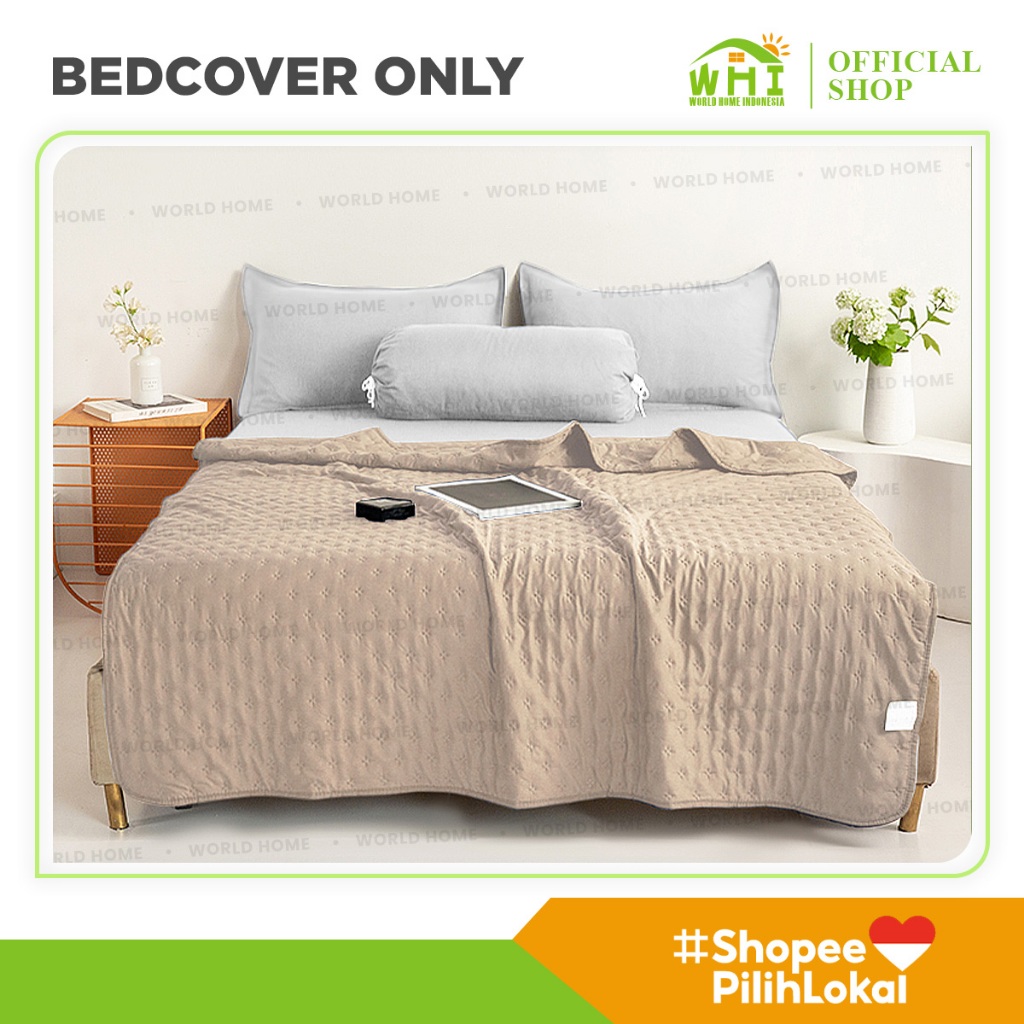 World Home - Selimut Polos Jepang Halus Lembut Bahan Microtex + Dacron Blanket Selimut Lembut Halus