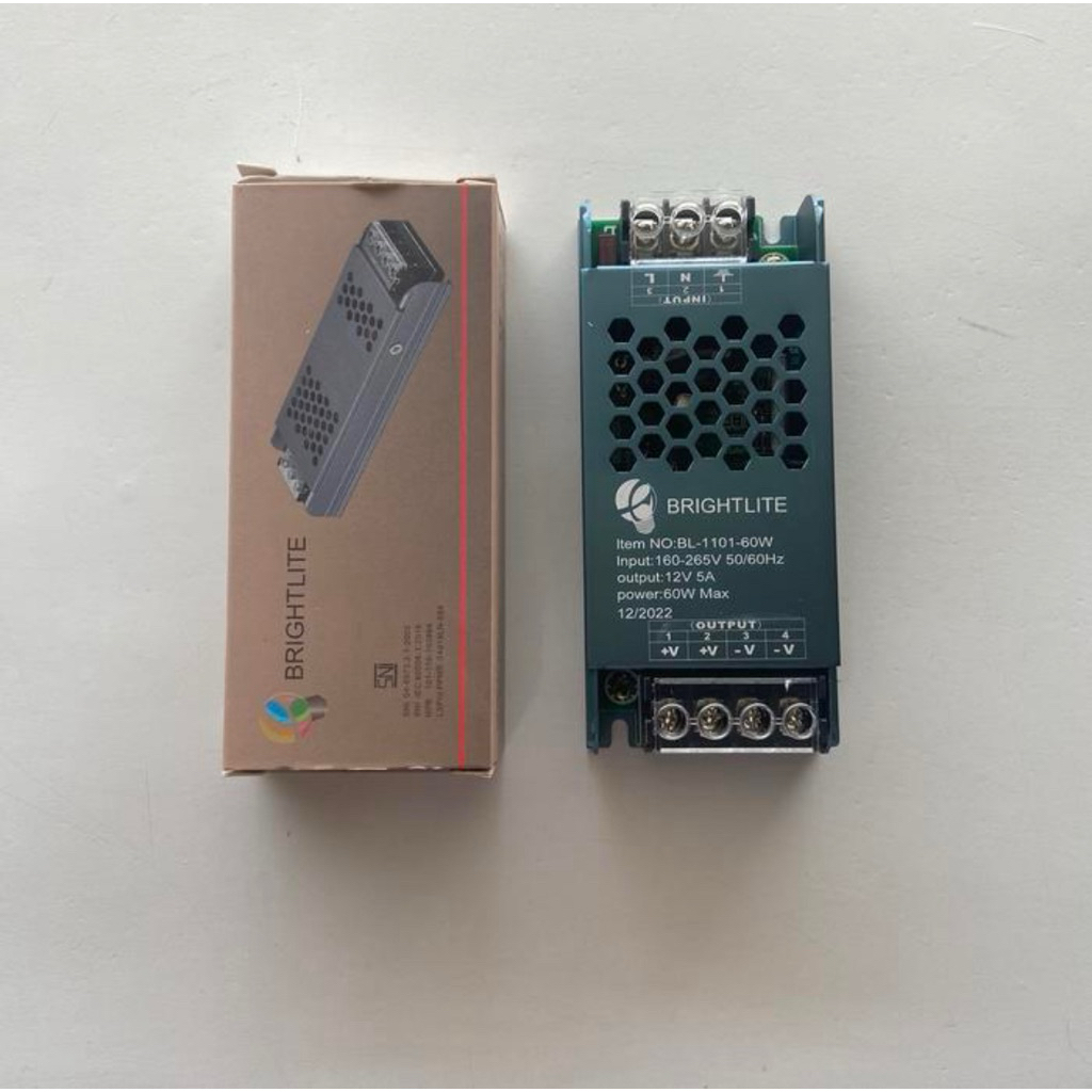 ADAPTOR TRAVO 5A 12V 60W BRIGHTLITE BL-1101-60W