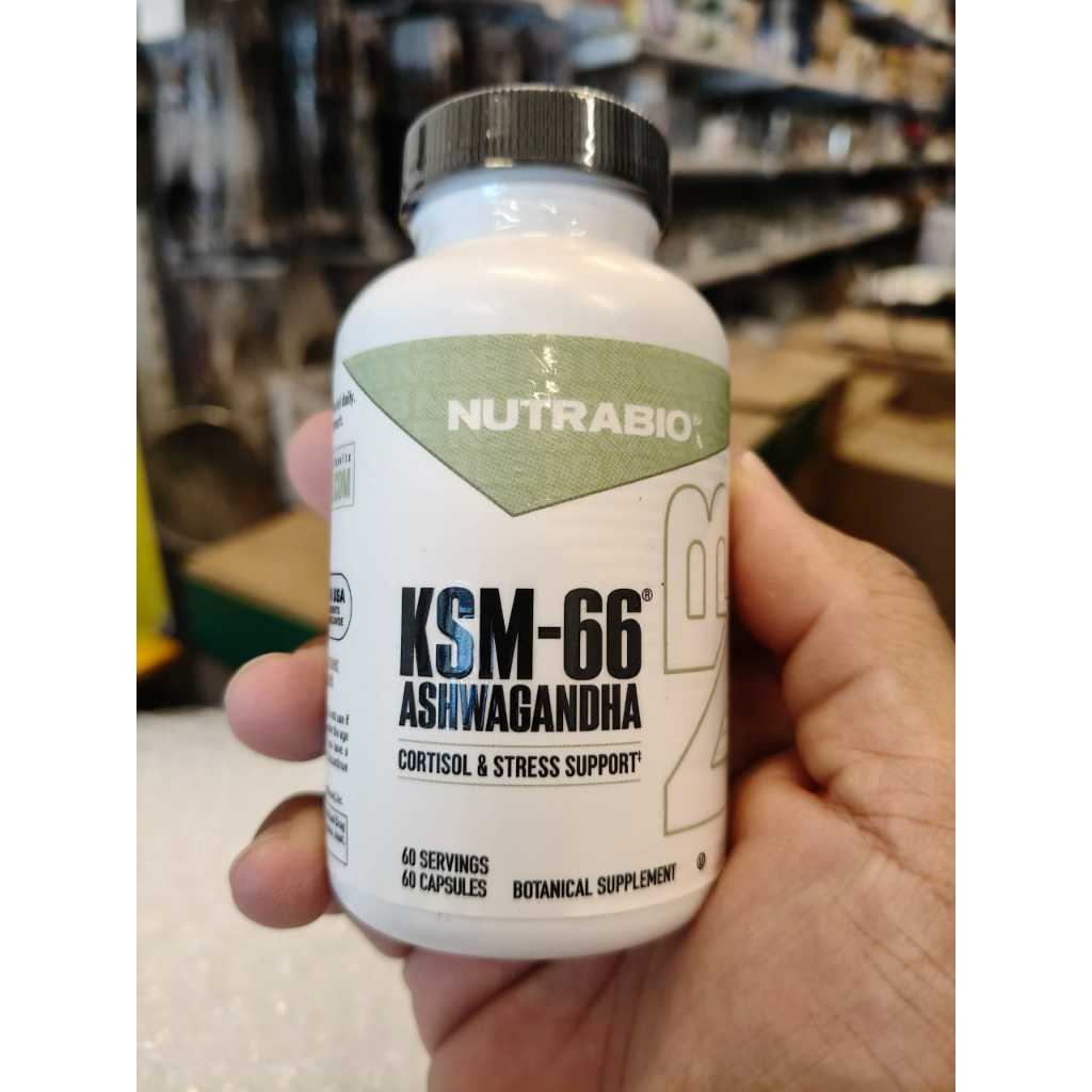 Nutrabio KSM-66 Ashwagandha 600mg 60 capsules
