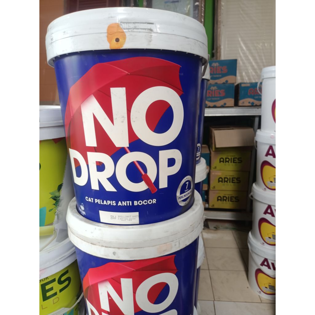 no drop cat pelapis anti bocor / cat anti bocor / cat tembok / cat beton / no drop 20kg