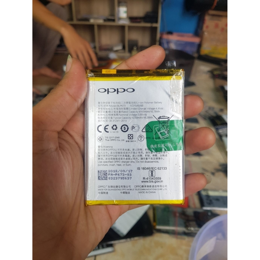 BATERAI BATTERY BATRE OPPO A3S / A5S / A7 / A11K /A12 MODEL BLP673 FUNGSI NORMAL ORIGINAL COPOTAN BE