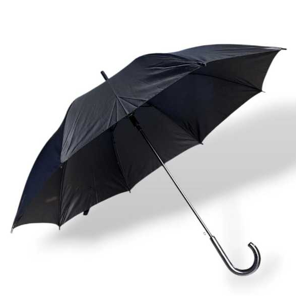 PAYUNG PANJANG HITAM POLOS / Payung standar hitam berdukacita / payung hitam