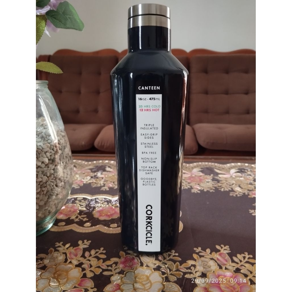 BOTOL MINUM CORKCICLE Black New