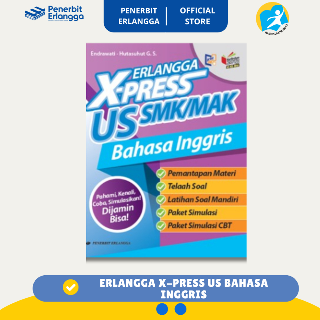 [Erlangga Official] Buku Soal: X-Press Us Smk/Mak Bahasa Inggris