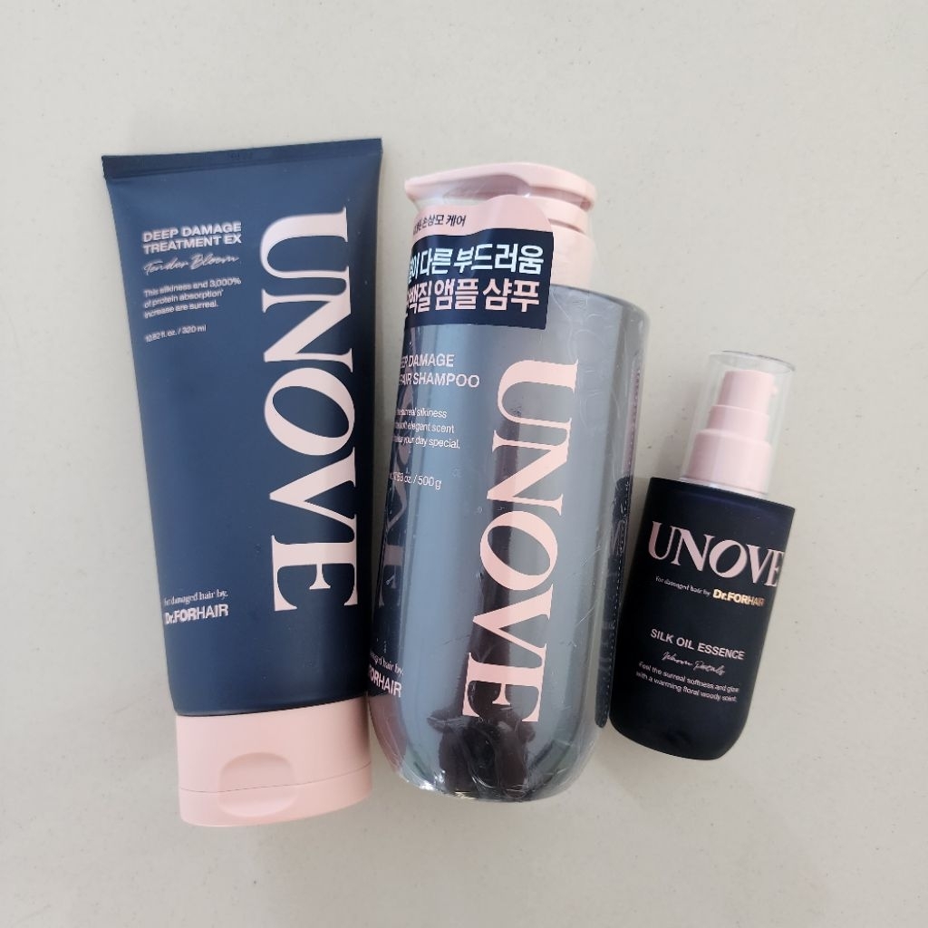 READY UNOVE dr forhair DEEP DAMAGE TREATMENT OIL SHAMPOO MINGYU
