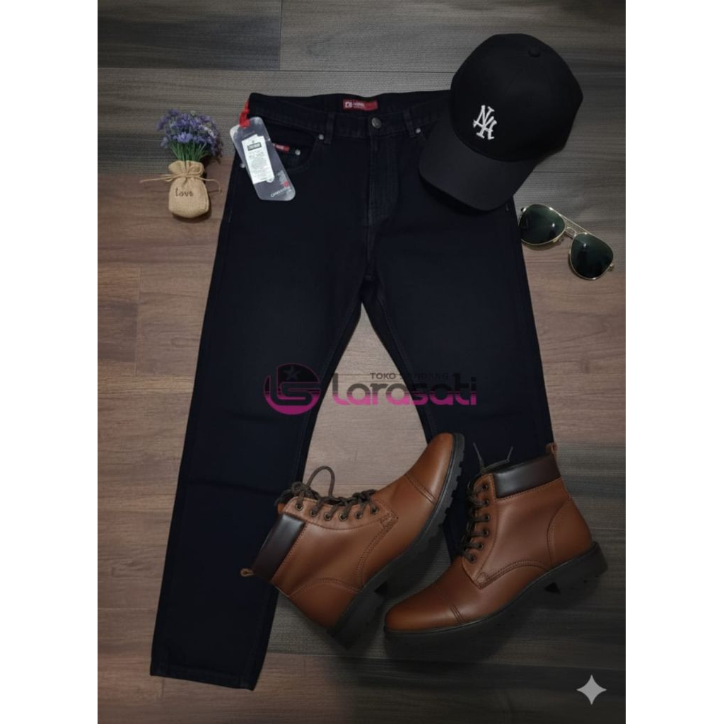 CELANA JEANS HITAM  PANJANG CARDINAL