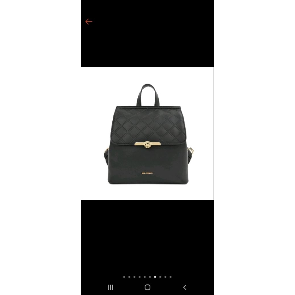 mini backpack les catino hitam