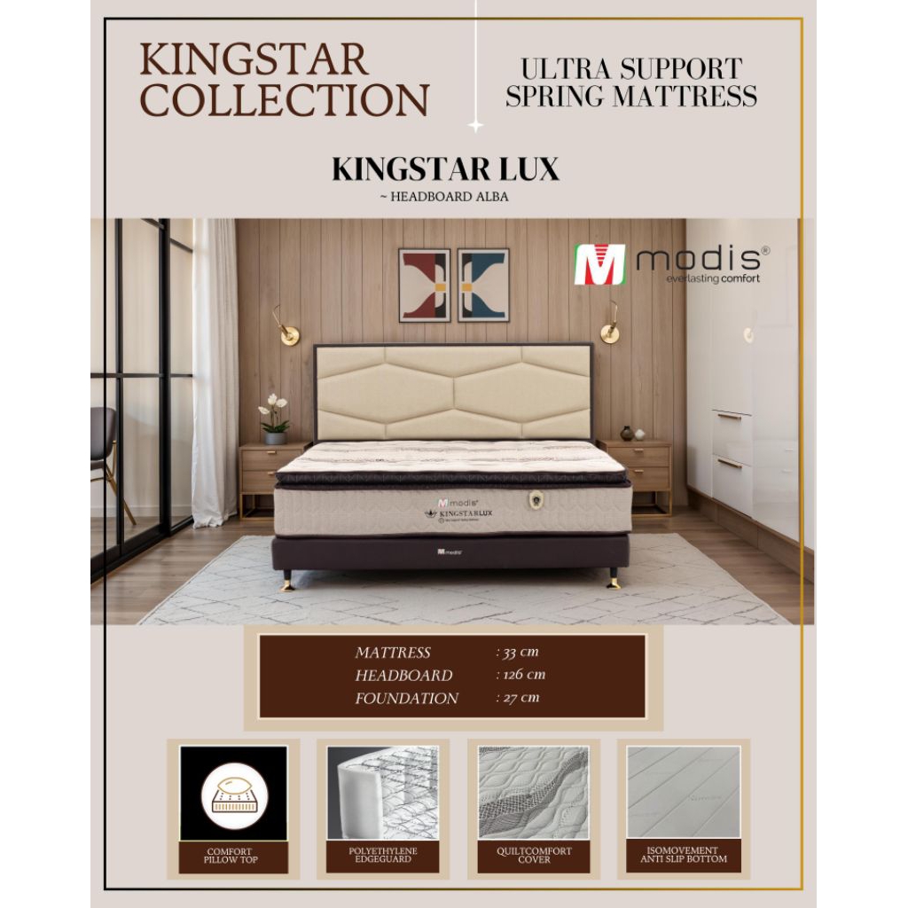 springbed modis kingstar lux pillow top