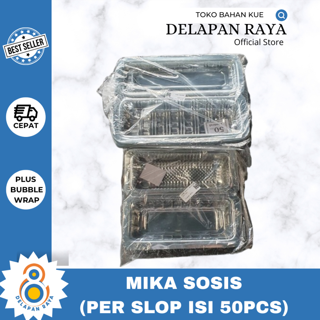 Mika Sosis (per slop isi 50pcs) / Mika Packaging Sosis Corndog -8Raya