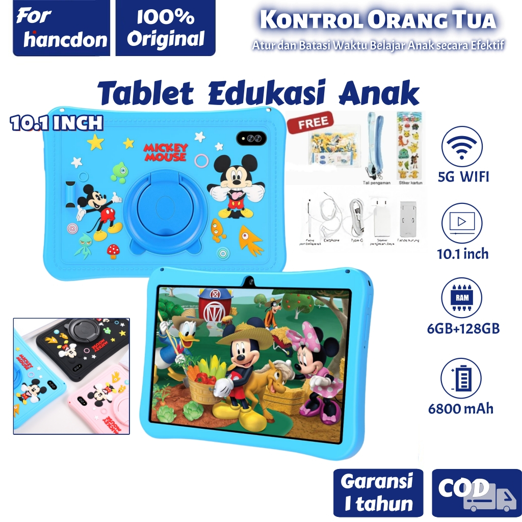 【Garansi 100% ori】Tablet PC Baru Galaxy Tab F13 Kids Edition 6GB/128GB Tablet Anak Android 10.1 inch