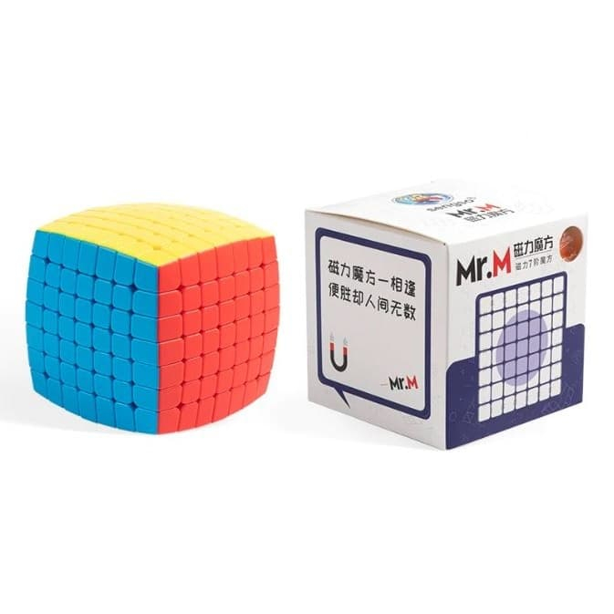 Magic Cube 7x7 Shengshou Mr.M Magnetic Stickerless Puzzle Kubus 7x7 Shengshou Mr M 7x7x7