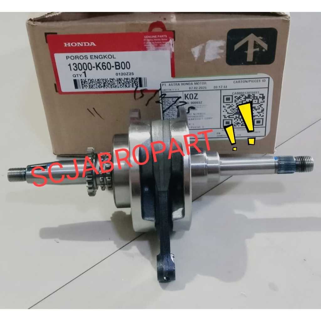 13000 K60 B00....CRANKSHAFT COMP HONDA VARIO 125 ESP K60...ORI AHM