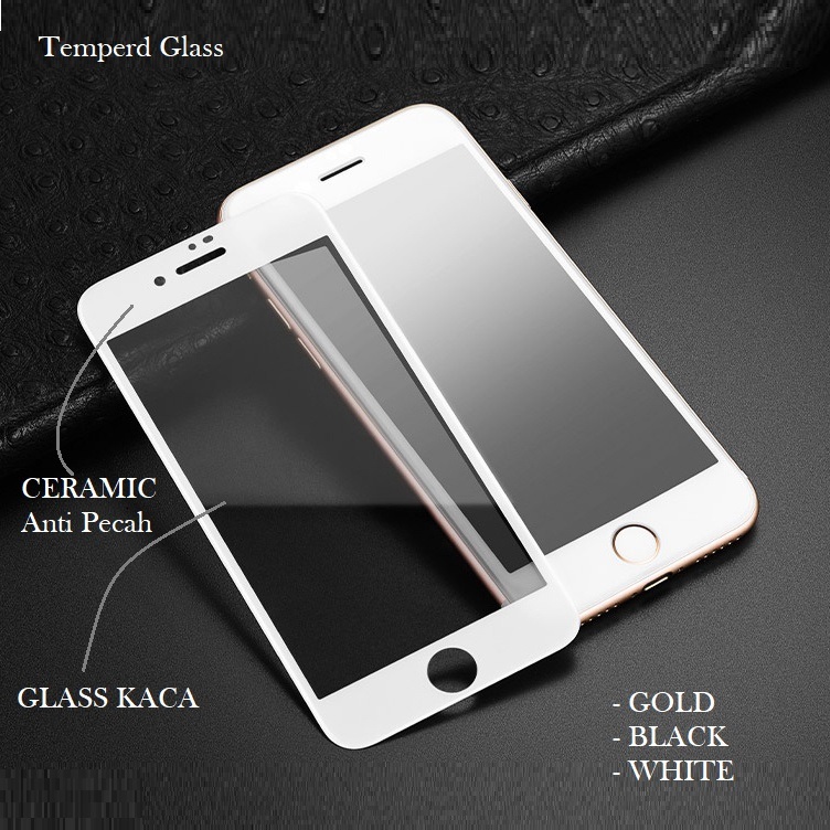 Tempered CLEAR Anti BREAK list WHITE / GOLD / BLACK / iPHONE 7 8 7+ 8+ SE 2020 2023 6+ Plus 6 6G 7G 
