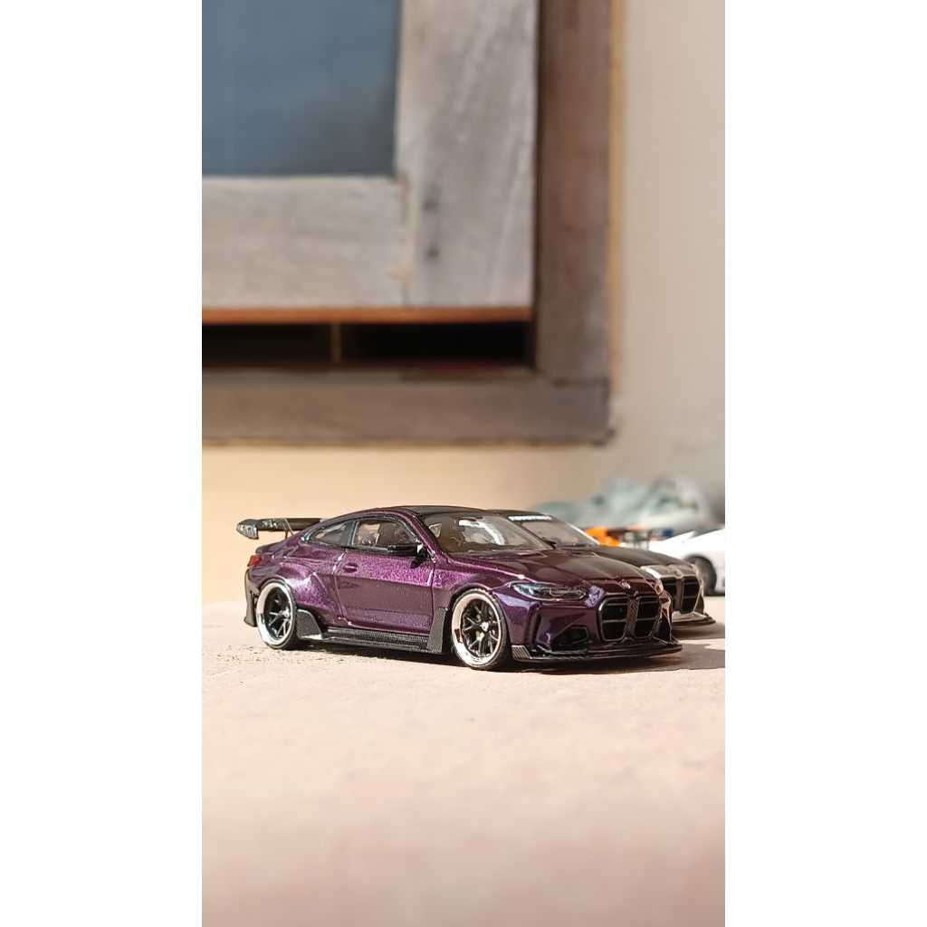 street warrior bmw m4 g82 wide body dark purple