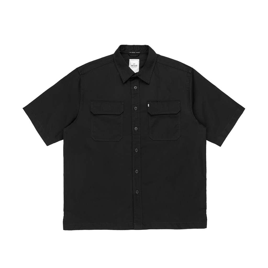 MGee Kemeja Outdoor Lengan Pendek Pria Stretch Tudor C005 Black
