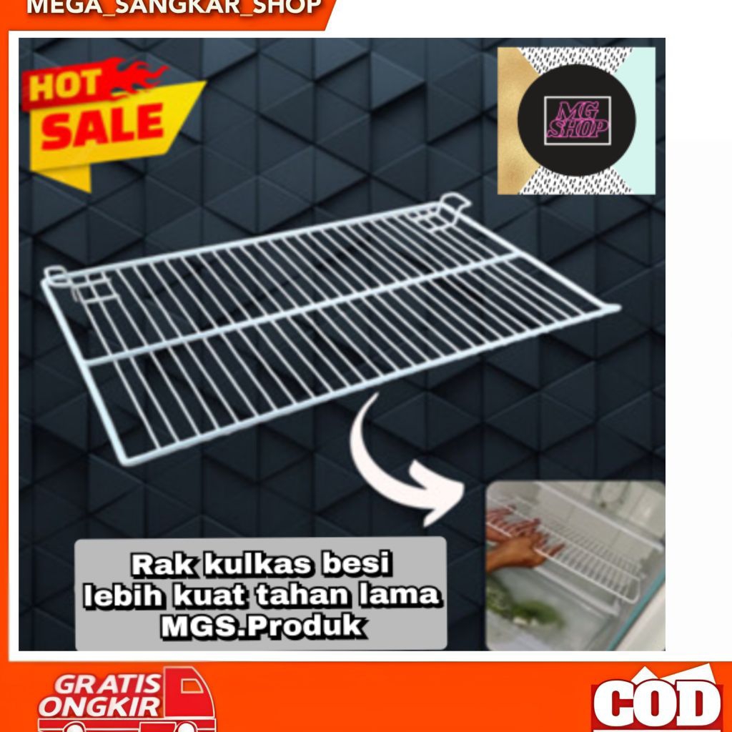 Rak kulkas besi anti karat. rak kulkas semua type ukuran 44 x 28cm